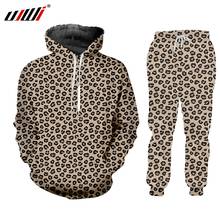 UJWI Brand 3D Sublimation Suit Leopard Tracksuit Winter Male Sportswear Hoodie Jogging Sports Suit Men 2020 Harajuku Fashion 5XL 2024 - buy cheap