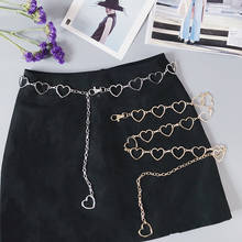 2020 Waistband Pants gothic Classic Waist Chain Love Heart Belt Hollow Girdle for Women Hip Hop Style fashion Fine Waist Belts 2024 - buy cheap