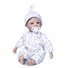 Muñeca de juguete realista para niños pequeños, juguete de cuerpo completo de vinilo y silicona, regalo de cumpleaños, suave, hecho a mano 2024 - compra barato
