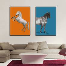 European Style Retro Posters And Prints Running Horse Wall Picture Home Decoration Art Canvas Paintings For Kids Room No Frame 2024 - buy cheap