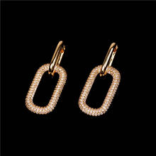 Liemjee Wholesale Creative Geometry Earrings Elegant Fashion Personality Jewelry For Women Luxury Namour Charm Gift All Seasons 2024 - buy cheap