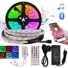 RGB LED Strip Light 10M 5M LED Lights SMD 5050 IR Bluetooth Music Control RGB Led Tape Diode Ribbon Wateproof DC12V Adapter 2024 - buy cheap