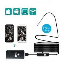 3.9mm 720p sem fio wifi endoscópio hd borescope, 3in1 câmera de inspeção usb com 6 leds câmera de cobra para iphone android 2024 - compre barato