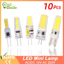 10pcs LED Bulb G4 Lamp AC DC 12V 220V Dimmable cob led G9 3W 6W 9W COB LED Lighting replace Halogen Spotlight Chandelier 2024 - buy cheap