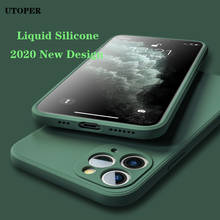 Новый роскошный Оригинальный жидкий силиконовый мягкий чехол для iPhone 11 Pro XS Max XR X XS 7 8 6 6s Plus SE 2 2020 12 цветов чехол для телефона 2024 - купить недорого