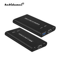 USB 3,0 HDMI-compatible con tarjeta de captura de vídeo USB con micrófono Dongle 4K 60Hz HDMI-compatible con captura de vídeo para transmisión de juegos en vivo, etc. 2024 - compra barato