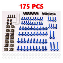 Universal Motorcycle Fairing Screw Spring Bolts Kit Body Fastener Clips For YAMAHA mxt850 niken gt XT1200Z yzf r1 r3 r25 r6 r125 2024 - buy cheap