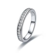 Wholesale Romantic synthetic stone ring for women wedding band solid silver engagement promise ring 2024 - buy cheap