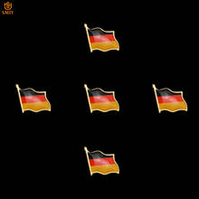 5pçs emblema alemão lembrança bandeira nacionais pintado artesanato broche gravata chapéu antigo borboleta fivela coleção pino 2024 - compre barato