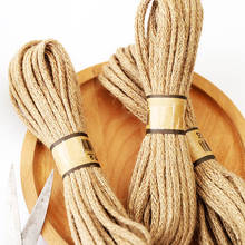 10Yardjute rope vintage decorative thickness tag rope DIY Wedding Birthday Wedding Decoration Rattan Gift Bouquet Packaging Rope 2024 - buy cheap