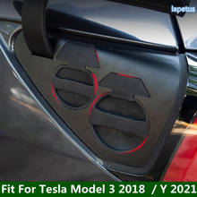 Накладка на панель автомобильного зарядного порта Lapetus, подходит для Tesla Model 3 2018 - 2021 / Model Y 2021, синие/черные аксессуары 2024 - купить недорого