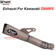 Slip On Titanium Alloy For Kawasaki Z900RS 2017-20 Motorcycle Exhaust Full System Escape Modifid Mid link Pipe Muffler Whole Set 2024 - buy cheap