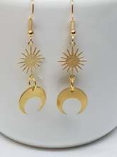 Charm Crescent Moon Sun Drop Earrings Celestial Goddness Jewelry For Women 2024 - buy cheap