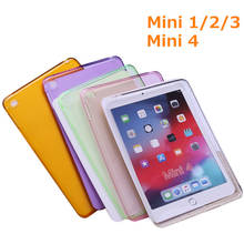 Для iPad Mini 1 2 3 4 5 чехол мягкий TPU прозрачный Кристальный бампер чехол для iPad Mini 7,9 "ультра тонкий прозрачный силиконовый чехол A1550 2024 - купить недорого