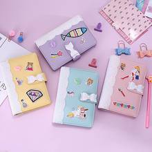 Macaron Color A5 A6 6 Ring Binder PU Clip-on Notebook Leather Loose Leaf Notebook Cover Notebooks Journal Kawaii Stationery 2024 - buy cheap