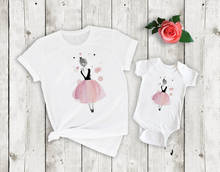 1PC Ballet Dancing mother's day shirts Dance Is My Favorite family matching clothes Short Sleeve T-Shirt 2024 - buy cheap