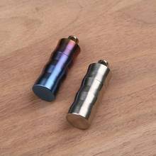 Titanium Waterproof Pill Box Medicine Case Seal Container Capsule Pendant EDC 2024 - buy cheap