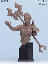 Figura de Guerrero mujer antigua sin montar, busto de lanza (sin BASE), Kit de modelo de resina sin pintar, 1/10 2024 - compra barato