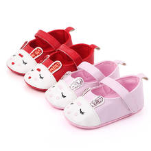 Sapatos para meninas para bebês recém-nascidas, mocassim de coelho infantil, sola macia antiderrapante para bebês f138 2024 - compre barato