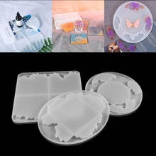 1pcs Coaster Resin Molds Irregular Silicone Coaster Epoxy Mold Tray Cup Mat Mold For DIY Crafts Table Decoration Supplies 2024 - buy cheap