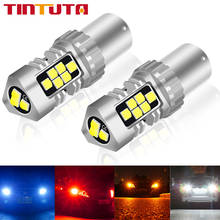 Bombilla LED Canbus Ba15s PY21W BAU15S P21w, lámpara de señal 1156, 3030SMD, 21led, luz de freno de giro, accesorios para coche, 2 uds. 2024 - compra barato