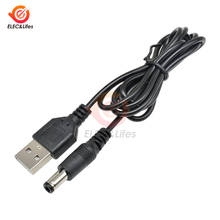 Cable de alimentación USB 2,0 macho a DC 5,5x2,1, conector de alimentación, Cable adaptador de línea, 80CM, 5,5x2,1, 2 uds., Electrónica Inteligente 2024 - compra barato