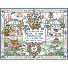 Blessings of nature patterns counted 11CT 14CT 18CT Cross Stitch Sets DIY Chinese Cross-stitch Kits Embroidery Needlework 2024 - buy cheap