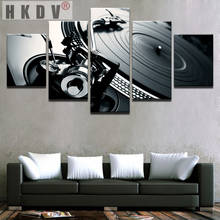 HKDV абстрактные 5 шт. холст картины плакаты печать музыка DJ консоль инструмент клуб бара диван стены Искусство Картины домашний декор 2024 - купить недорого