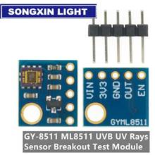 10 peças-módulo de teste para arduino com saída analógica e sensor de raios uv m-8511 uvb 2024 - compre barato