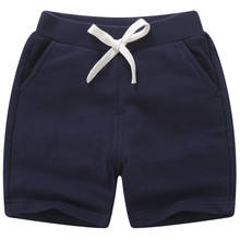 Pantalones cortos informales para niños de 2 a 11 años, pantalón corto de cintura elástica, liso, transpirable, Y20 2024 - compra barato