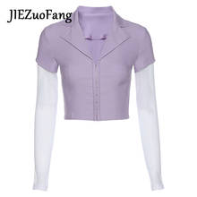 JIEZuoFang 2020 New Sexy Trendy T-shirt For Women Chic Fashion Summer Hot Cool Exposed Navel T-Shirts For Female 2024 - buy cheap