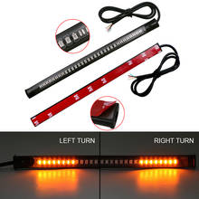Motorcycle Light For SUV LED 48 SMD Bar Strip Flexible License Plate Lamp Tail Brake Stop Turn Signal Lights Integrated 3528 Red 2024 - buy cheap