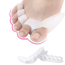 1Pair Silicone Gel Feet Fingers 3/5Hole Toe Separator Thumb Valgus Protector Bunion Adjuster Hallux Valgus Guard Foot Care Tool 2024 - buy cheap