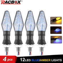 4pcs LED Motorcycle Turn Signal Light Amber 12LEDs Flashing Light 12V Waterproof Motorbike Indicators Signal Lamp for YAMAHA 2024 - buy cheap