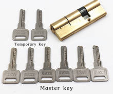 Cylinder AB Key Anti-Theft Lock 65 70 80 90 115mm Cylinder Biased Lock  Entrance Brass Door Lock Lengthened Core Extended Keys 2024 - buy cheap