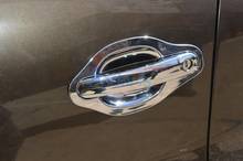 Автомобильная Хромированная ручка Защитная Крышка Дверные ручки Внешний чаши декоративный молдинг отделка 2009-2016 для Volkswagen VW Tiguan аксессуары 2024 - купить недорого