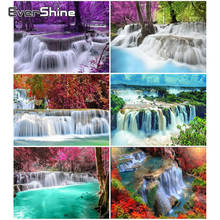 EverShine 5D Diamond Embroidery Waterfall Scenery Full Square Diamond Painting Tree Landscape Rhinestone Cross Stitch Home Decor 2024 - buy cheap