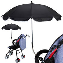 Guarda-chuva para carrinho de bebê em nylon, anti-uv, cobertura 360 ajustável, suporte elástico, acessórios para carrinho de bebê 2024 - compre barato