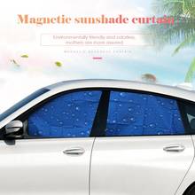 Car Sun Shade Magnetic UV Protection Curtain Side Window Sun Visor Auto Styling Environmentally Friendly Silver Cloth Material 2024 - buy cheap