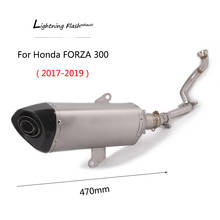 ( Complete Exhaust System ) For Honda FORZA 300 Exhaust Pipe Motorcycle Header Pipe Slip On 51 mm Muffler Removable DB Killer 2024 - buy cheap