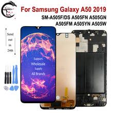 A50 A505F LCD With Frame For Samsung Galaxy A50 Display Screen Touch Digitizer Assembly SM-A505F/DS A505FN A505GT A505FM A505YN 2024 - buy cheap