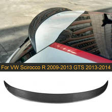 Asa traseira do spoiler do telhado da fibra do carbono para volkswagen vw scirocco r 2009-2013 para scirocco gts 2013-2014 spoiler traseiro não padrão 2024 - compre barato