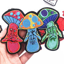 5PCS Cartoon Plant Icon Patches Iron On Clothes Apparel For Decor Sewing Supplies Mushroom Embroidery Fabric Stickers 2024 - buy cheap