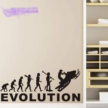 Evolution Snowmobile Sticker Decal Skiing Ice Sports Posters Vinyl Pegatina Wall Decals Decor Mural Braaap Car Decal 2024 - buy cheap