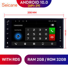 Seicane-sistema multimídia para autos, tela de 7 polegadas, android 10.0, 200x100mm, rádio, navegação gps, reprodutor multimídia universal, para toyota corolla, com suporte para mirrorlink 2024 - compre barato