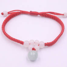 Real Natural Jade Jadeite Bracelet Smooth Unique Ball Beads For Women And Men Baby Weave Lucky Bracelet 6.3''L 2024 - buy cheap