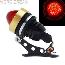 12V Motorcycle Bullet Tail Lights For Harley Chopper Custom Cafe Racer Scrambler Retro LED Taillight Rear Brake Stop Tail Lamp 2024 - buy cheap