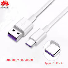 Huawei-Cable de carga súper Original 5A para huawei P20/10/9/pro, supercarga honor view 20 V20 V10 V9 Magic 2 note10, 0,4/1/1, 5/2m 2024 - compra barato