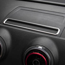 Cubierta de navegación de acero inoxidable para Audi A3, 8V, 2013-2018, accesorios de Interior de coche 2024 - compra barato