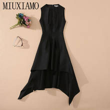 MIXIMAO-vestido negro elegante para mujer, ropa de alta calidad, a la moda, para fiesta, trabajo, vacaciones, novedad de 2020 2024 - compra barato